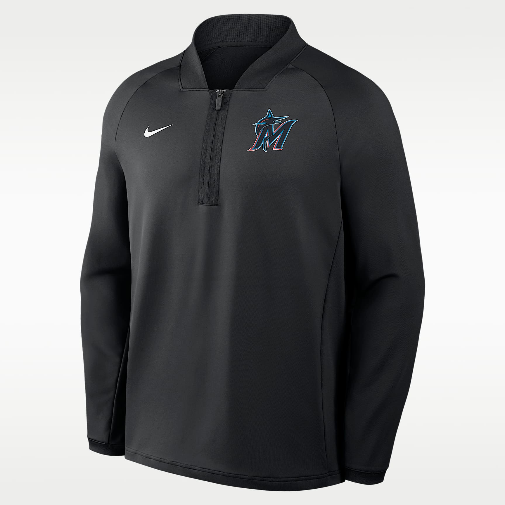 Miami Marlins Authentic Collection Men's Nike Dri-FIT MLB 1/2-Zip